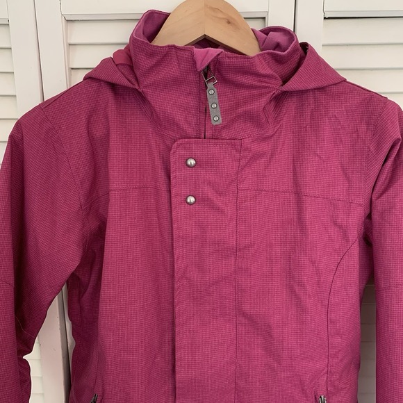 Burton DRYRIDE Womens XS Snowboard Ski Jacket Coat Pink Hooded Vented Winter - Picture 2 of 15